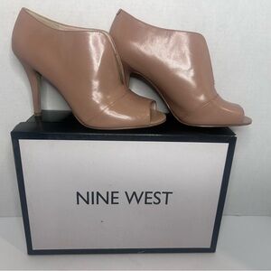 Nine West Sexy Nude peep toe bootie